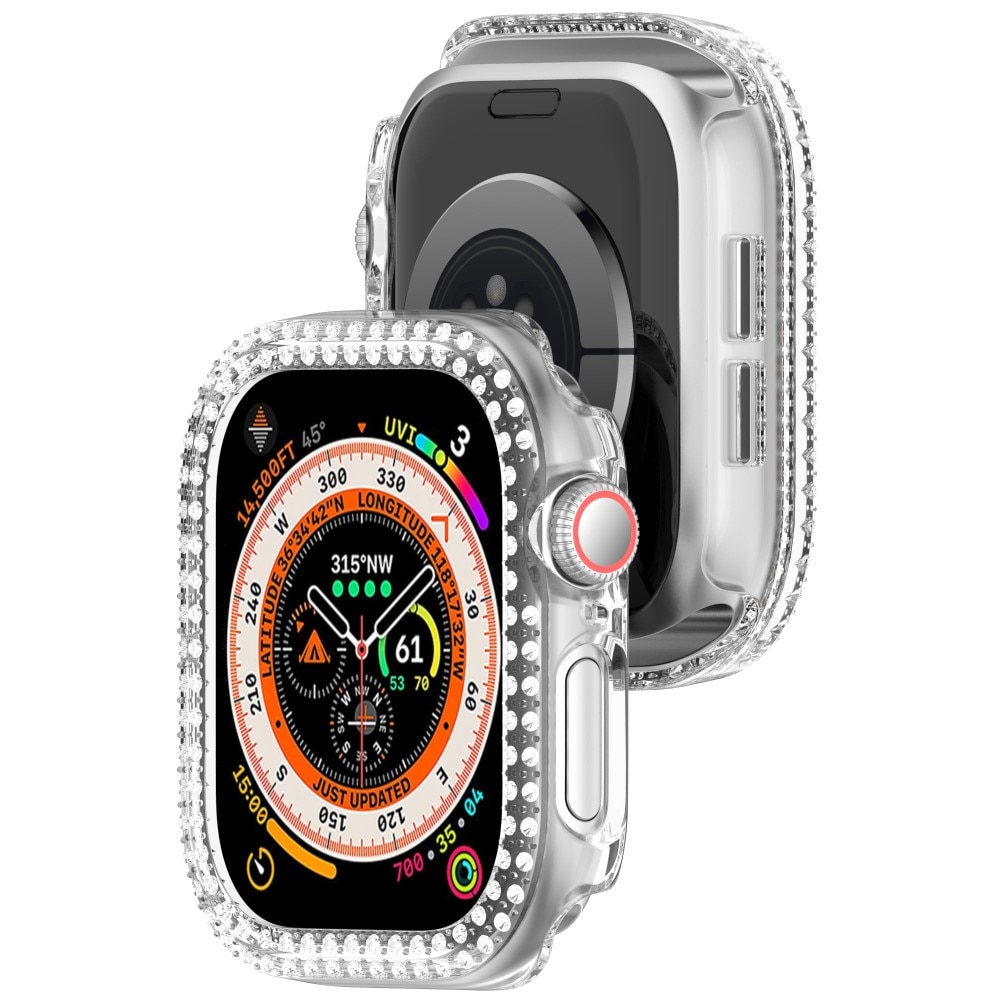 Rhinestone Skal Apple Watch Series 10 42mm transparent