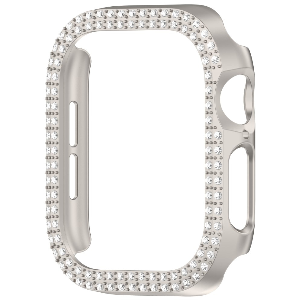 Rhinestone Skal Apple Watch Series 10 42mm champagneguld