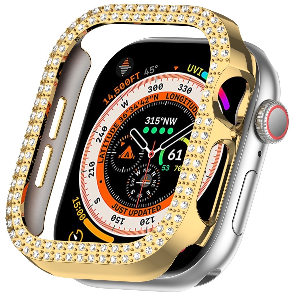 Rhinestone Skal Apple Watch Series 10 46mm guld