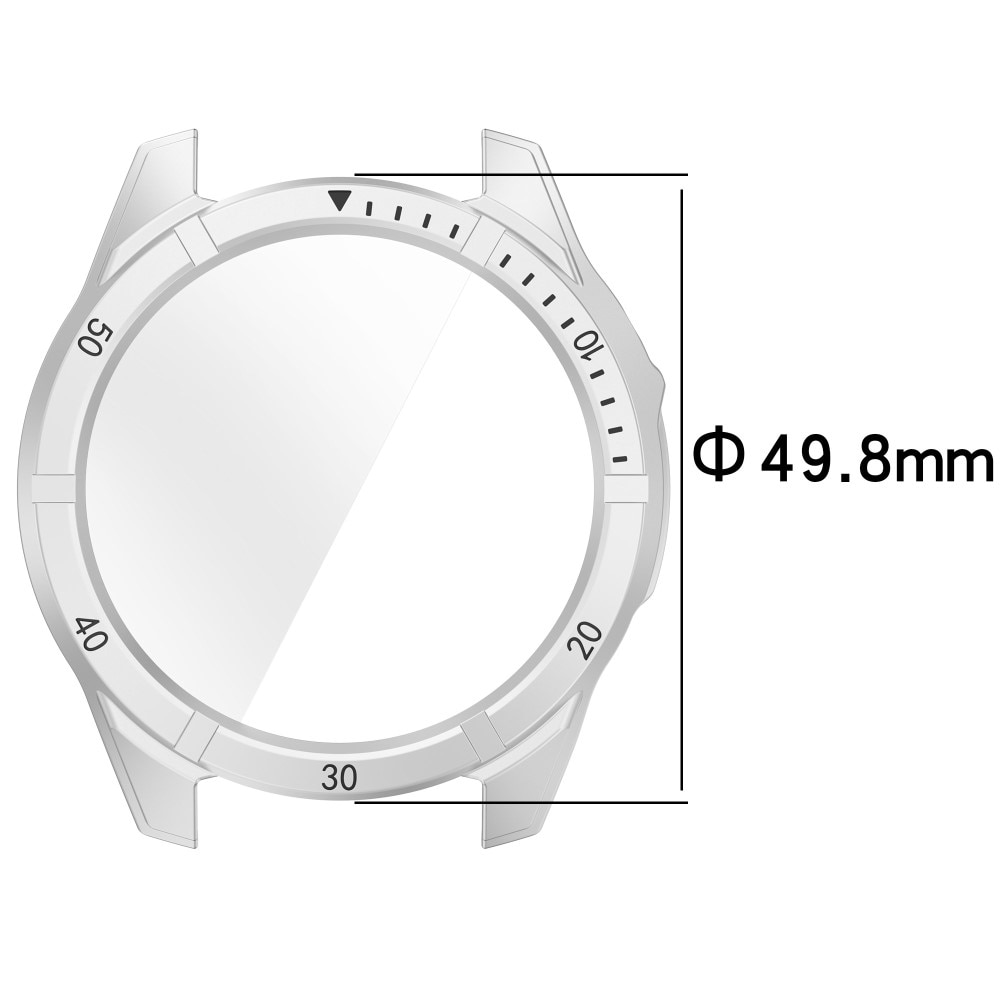 Full Cover Case Garmin Fenix 8 47mm Genomskinlig