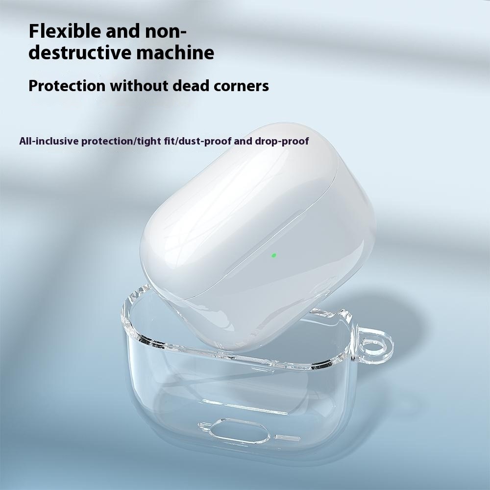 Skal TPU med karbinhake Apple AirPods 4 transparent