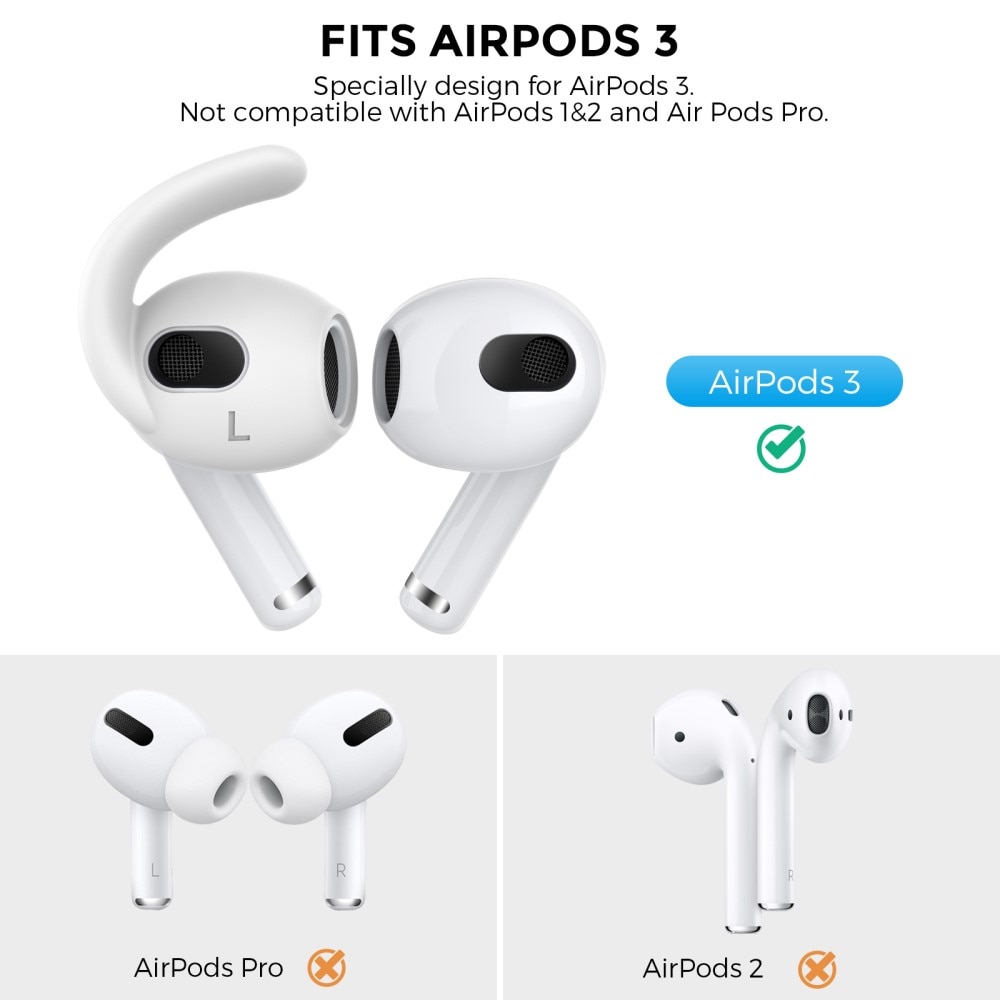 Sport Earhooks Apple AirPods 3 vit