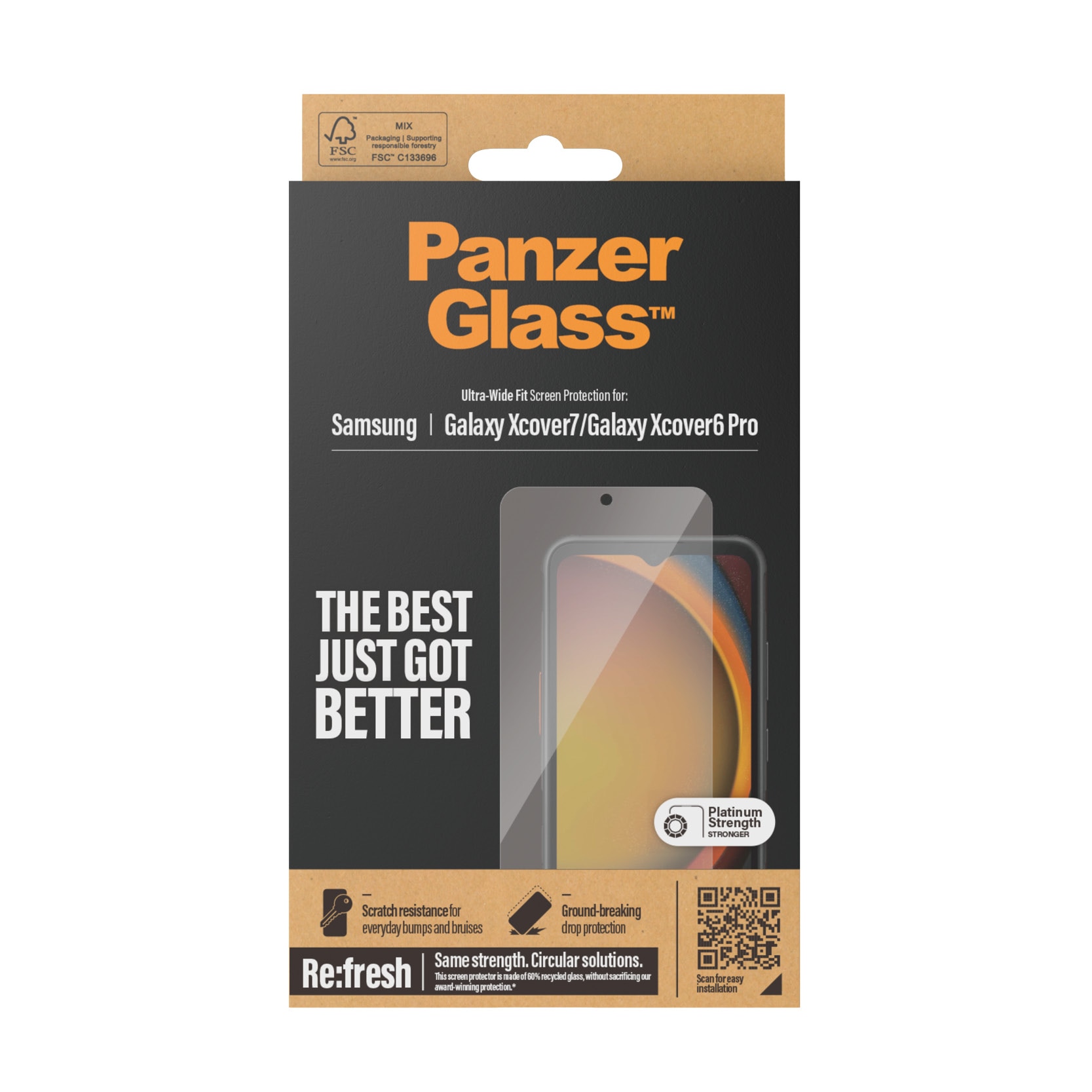 Samsung Galaxy Xcover 7 Screen Protector Ultra Wide Fit