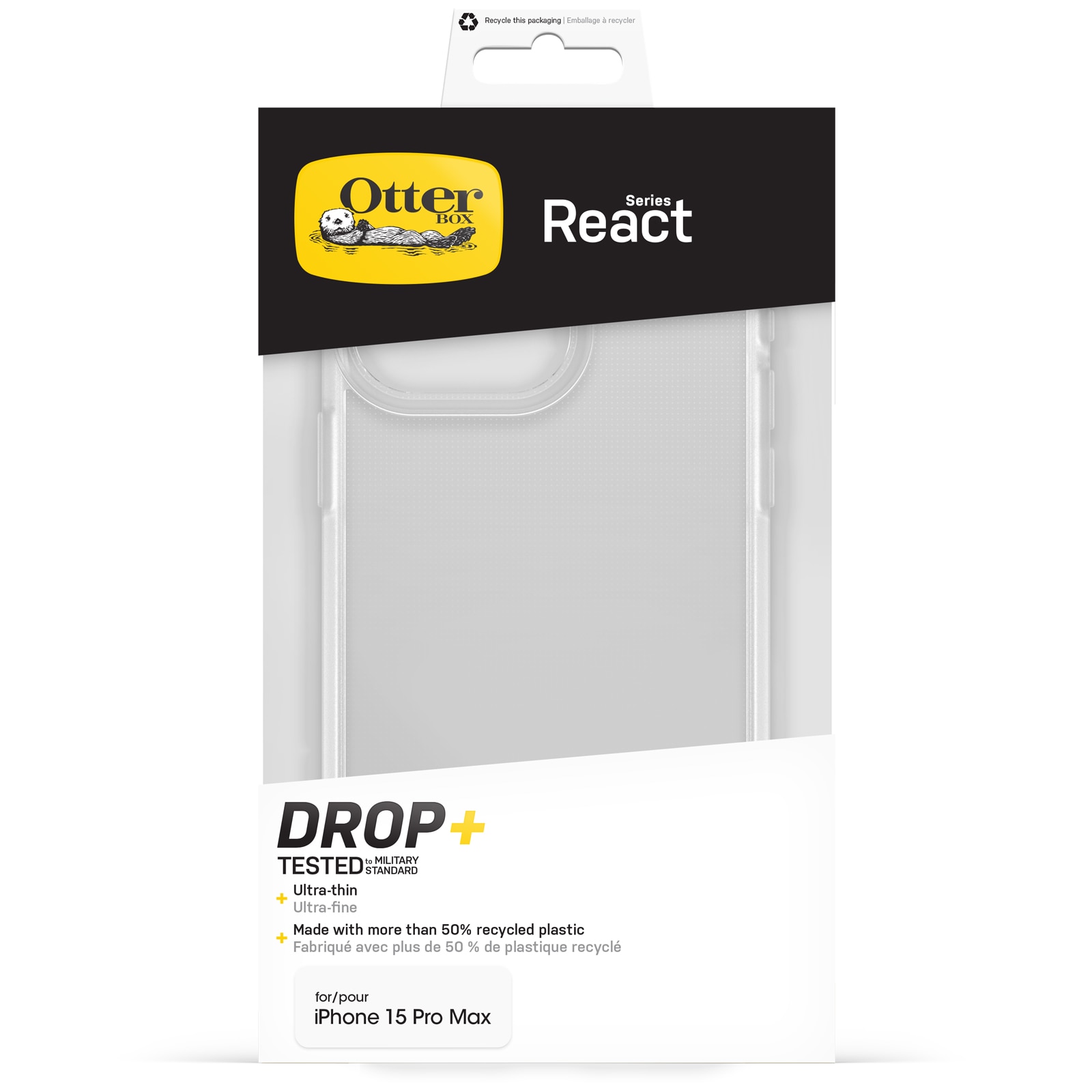 React Skal iPhone 15 Pro Max Clear