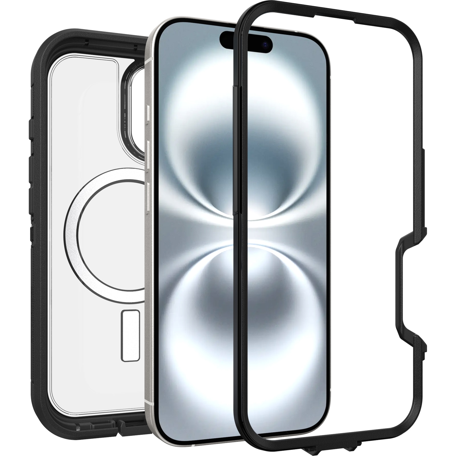 Defender XT Skal iPhone 16 Clear/Black