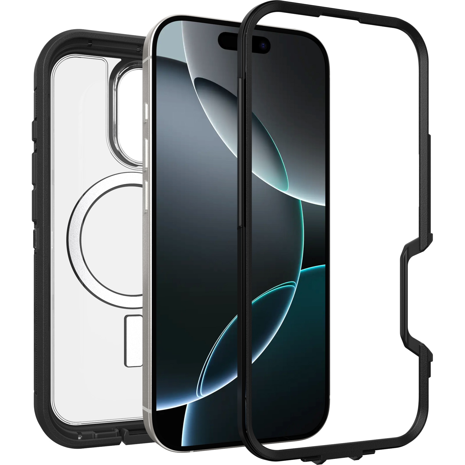 Defender XT Skal iPhone 16 Pro Clear/Black