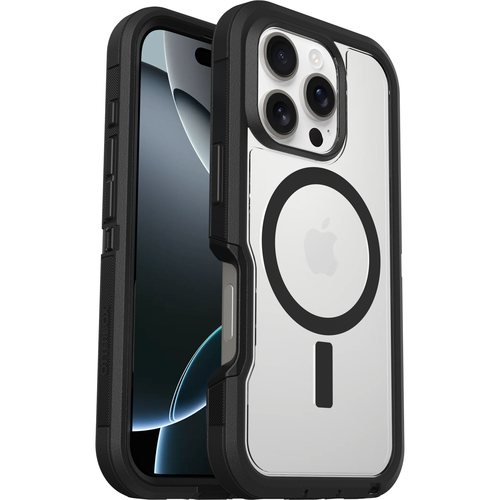 Defender XT Skal iPhone 16 Pro Clear/Black