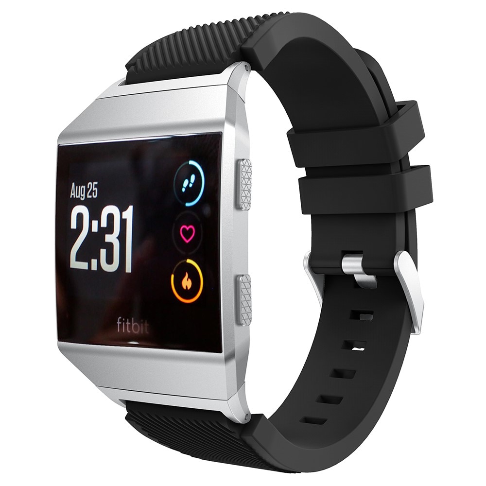 Silikonarmband Fitbit Ionic svart