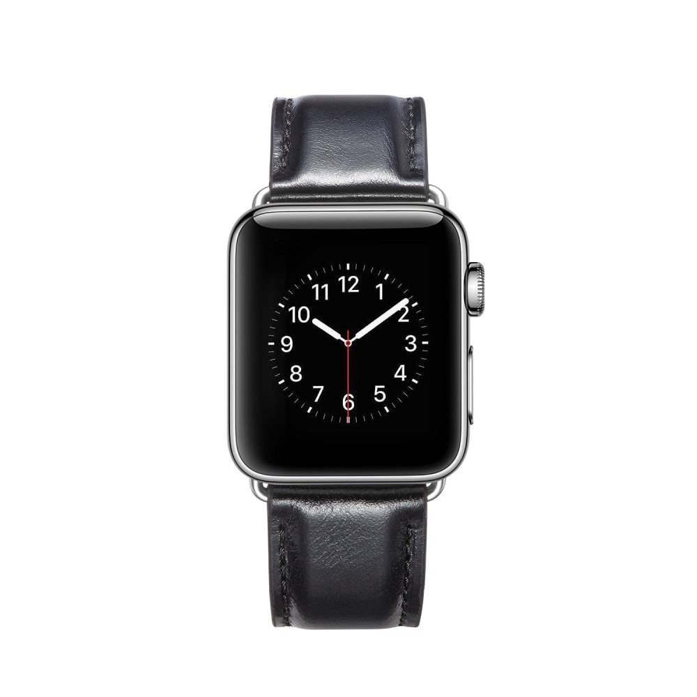 Premium Leather Armband Apple Watch SE 40mm Black