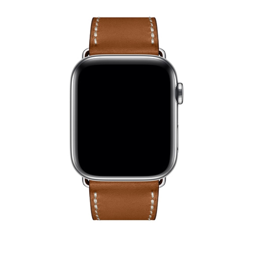 Läderarmband Apple Watch Series 10 42mm cognac