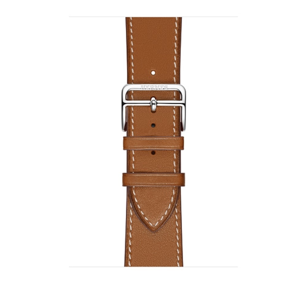 Läderarmband Apple Watch Series 10 42mm cognac