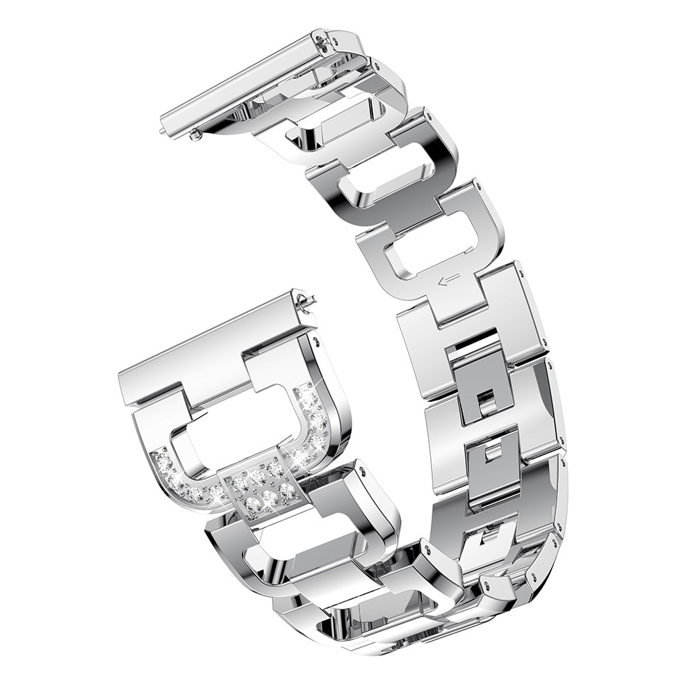 Rhinestone Bracelet Samsung Galaxy Watch Active silver