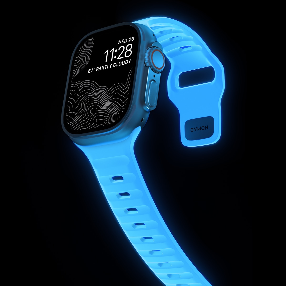 Apple Watch Ultra 49mm 2nd Gen Sport Band Icy Blue Glow - Limited edition