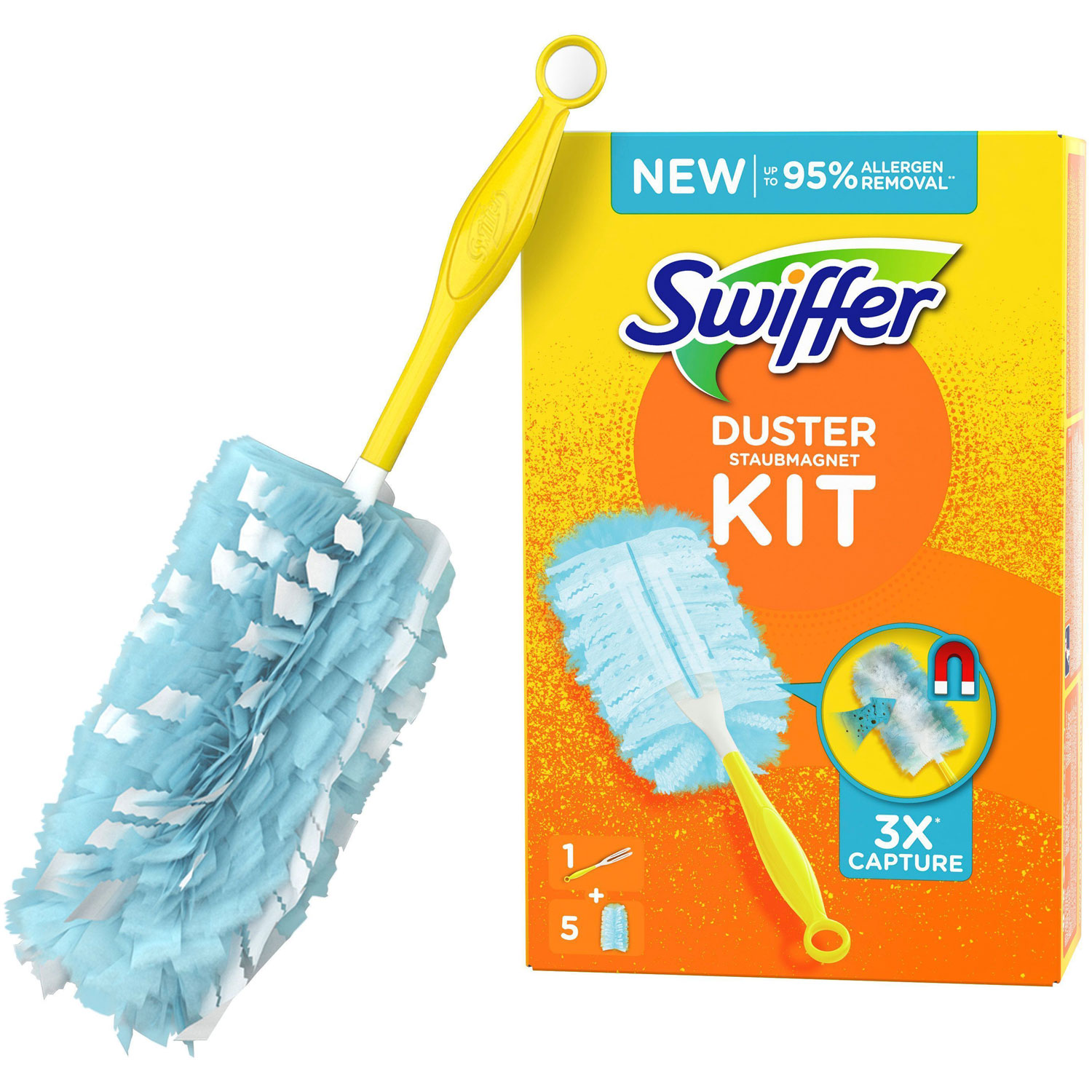 Duster Kit med 1 Handtag + 5 st Refiller