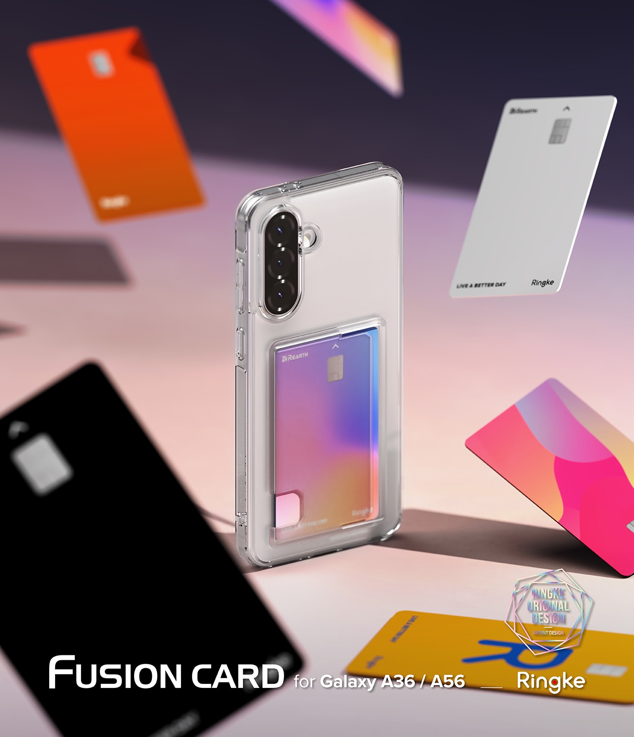 Fusion Card Case Samsung Galaxy A56 Clear