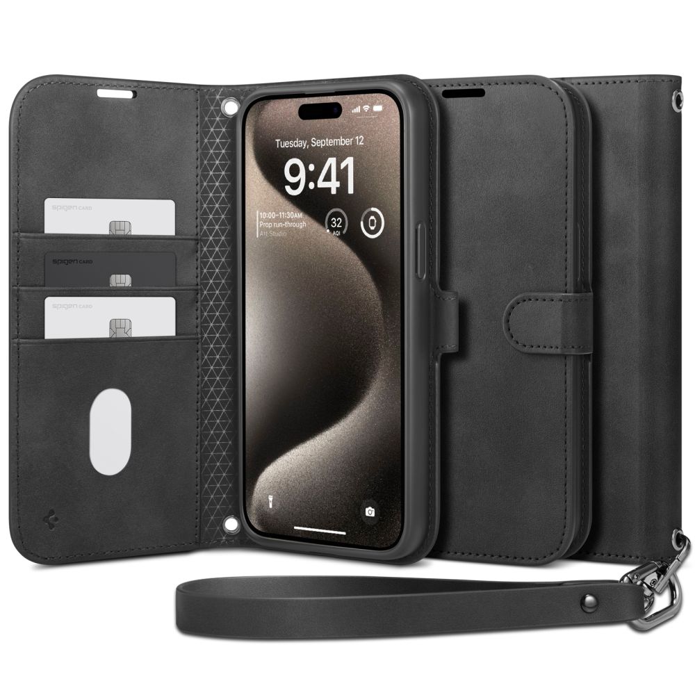 iPhone 15 Pro Max Wallet S Pro Fodral Black