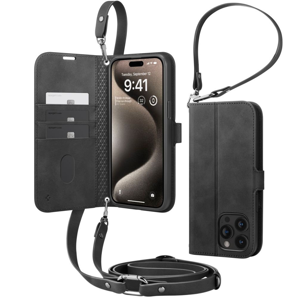 iPhone 15 Pro Max Wallet S Pro Fodral Black