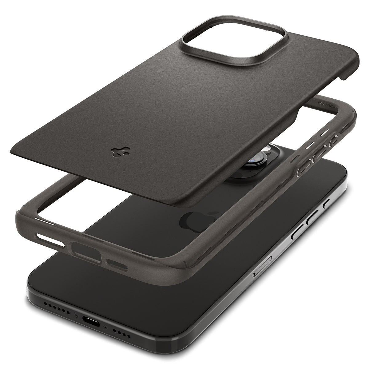 iPhone 15 Pro Case Thin Fit Gunmetal