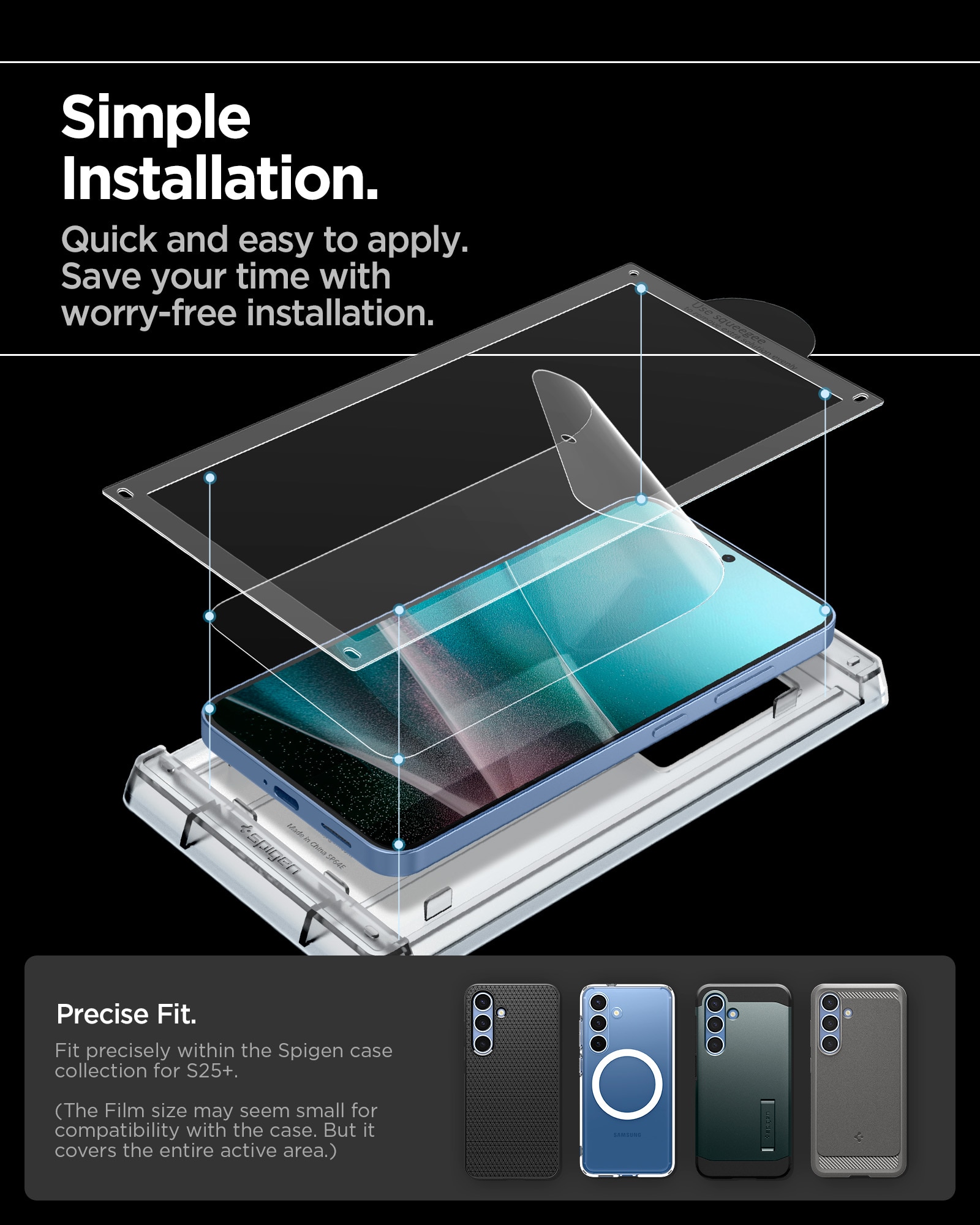 Samsung Galaxy S25 Plus Screen Protector EliteShield EZ Fit