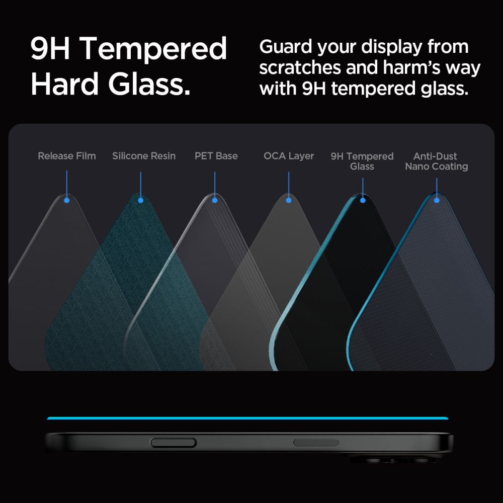 iPhone 16 Pro Max Screen Protector Privacy GLAS.tR EZ Fit (2-pack)