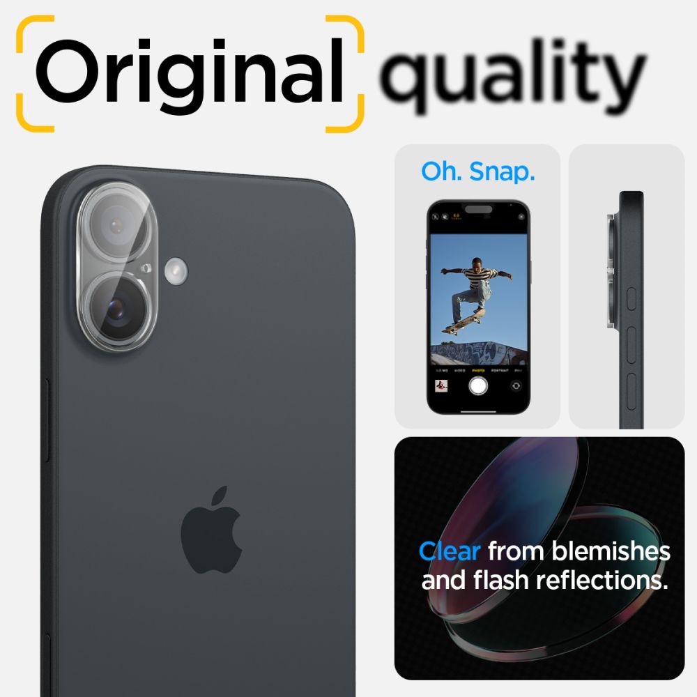 iPhone 16 Plus  Optik Lens Protector (2-pack) Clear