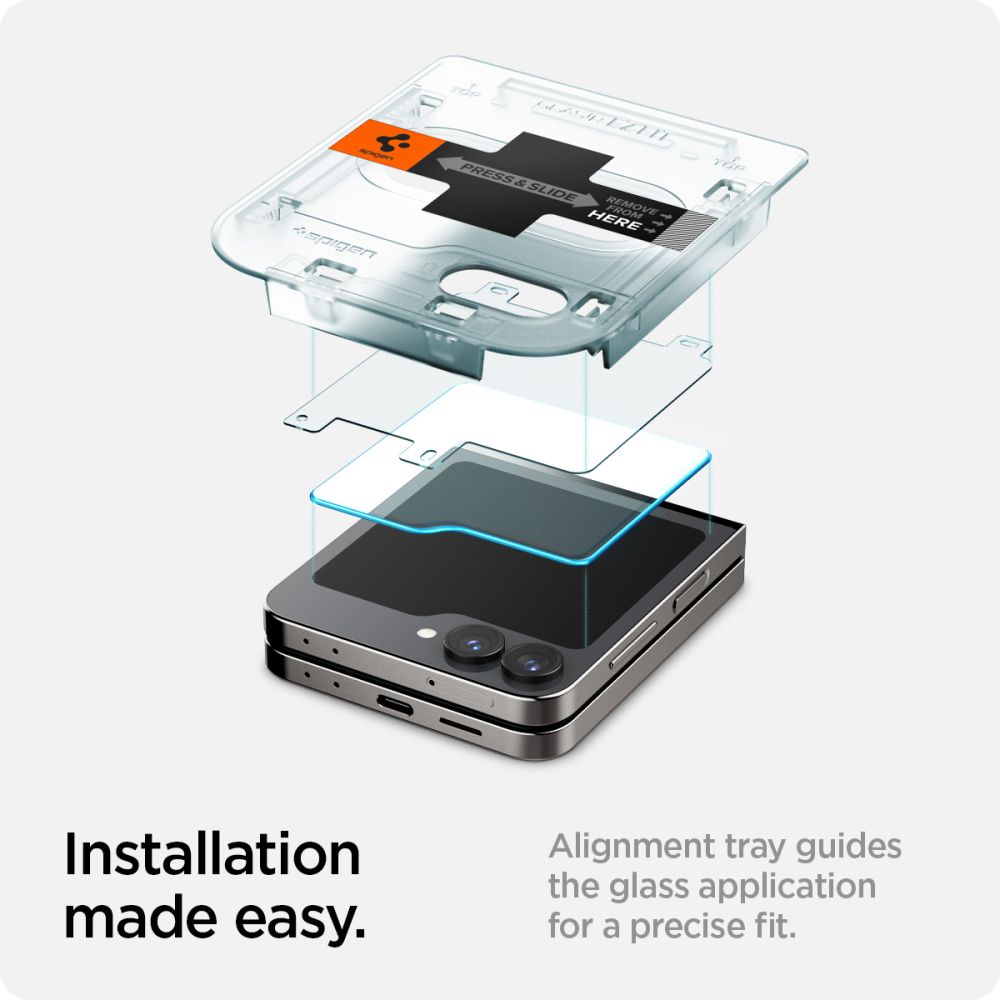 Galaxy Z Flip 6 Cover Screen Protector GLAS.tR EZ Fit (2-pack)