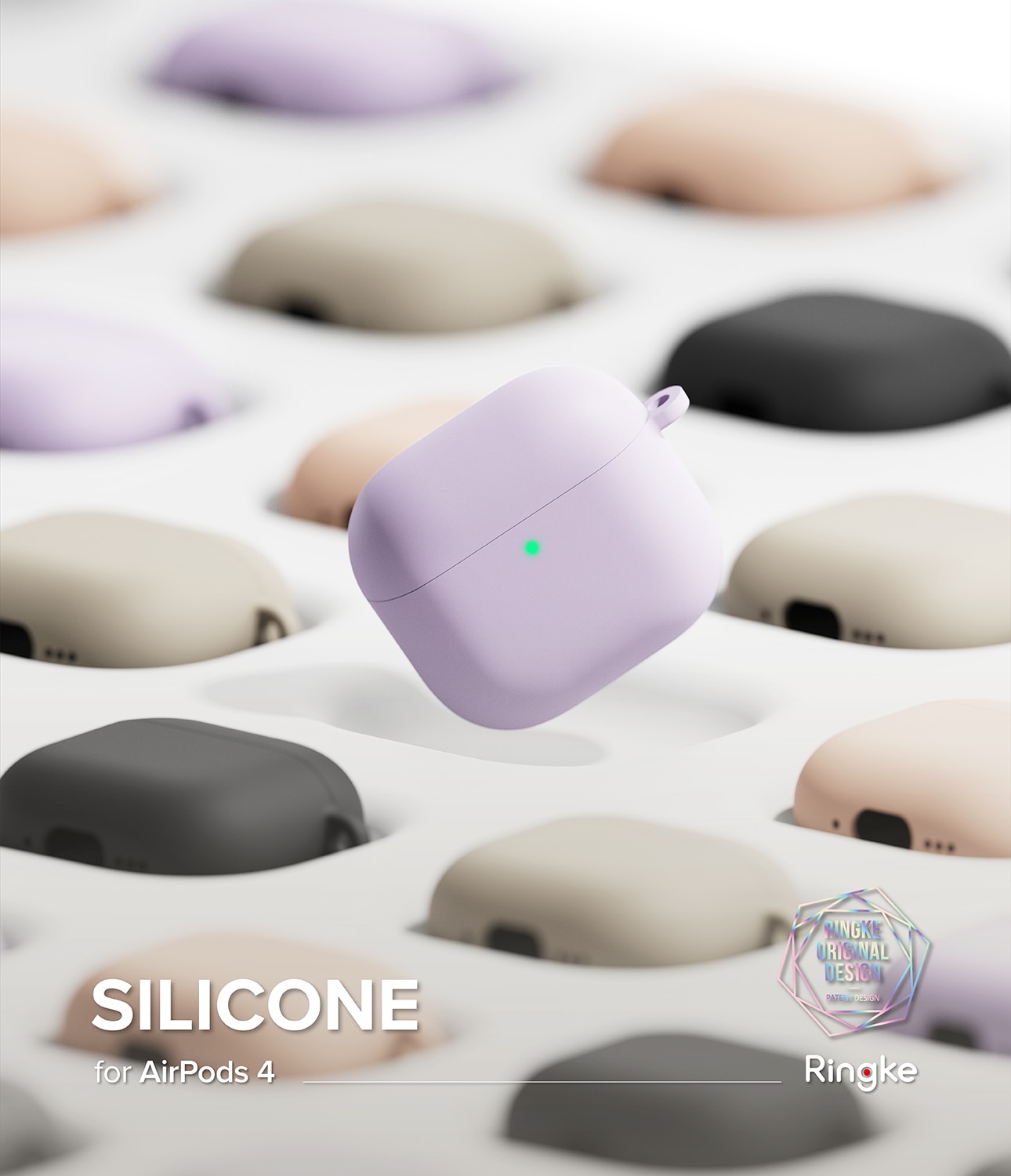 Silicone Skal Apple AirPods 4 Light Purple