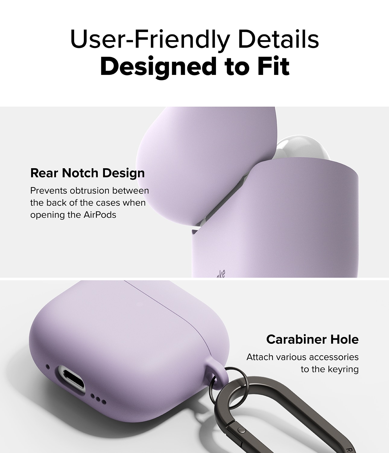 Silicone Skal Apple AirPods 4 Light Purple