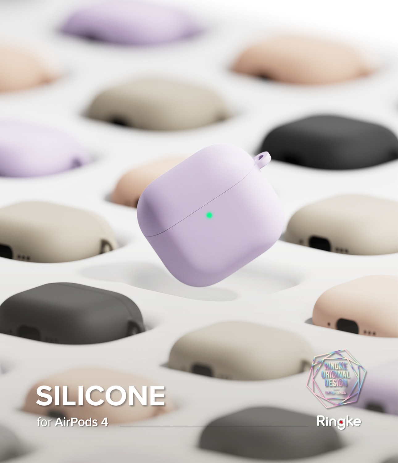 Silicone Skal Apple AirPods 4 Pink Sand