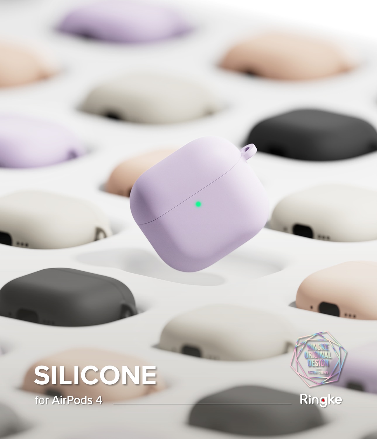 Silicone Skal Apple AirPods 4 Stone