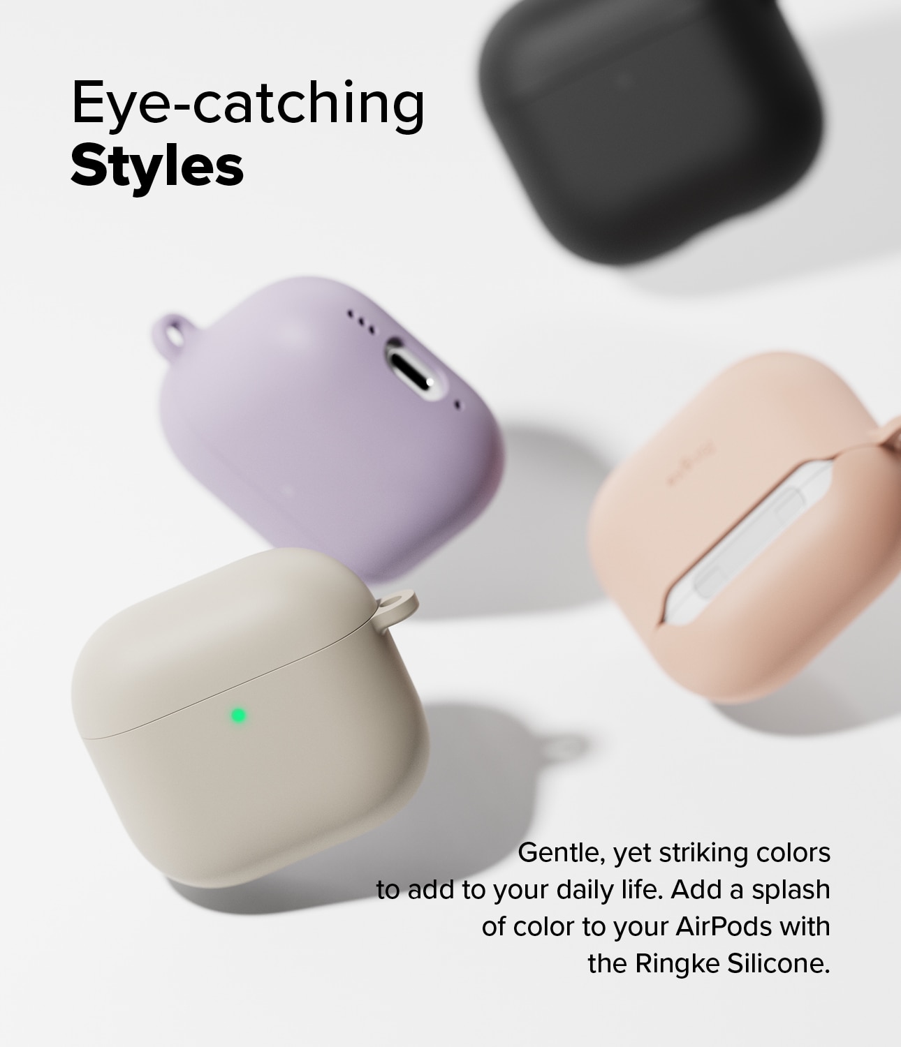 Silicone Skal Apple AirPods 4 Stone