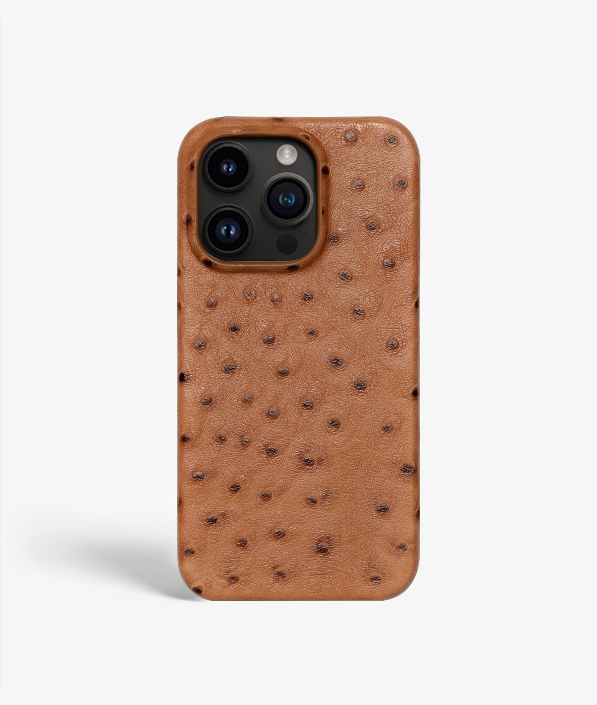 Skal iPhone 14 Pro Ostrich Cognac