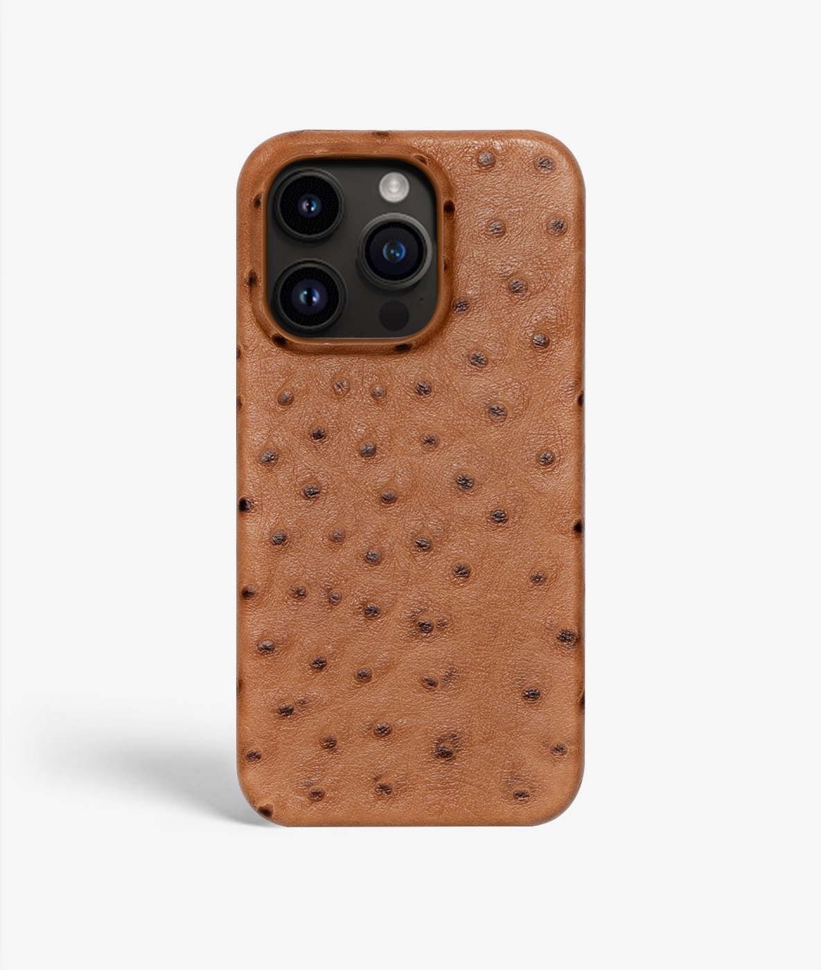 Skal iPhone 14 Pro Max Ostrich Cognac