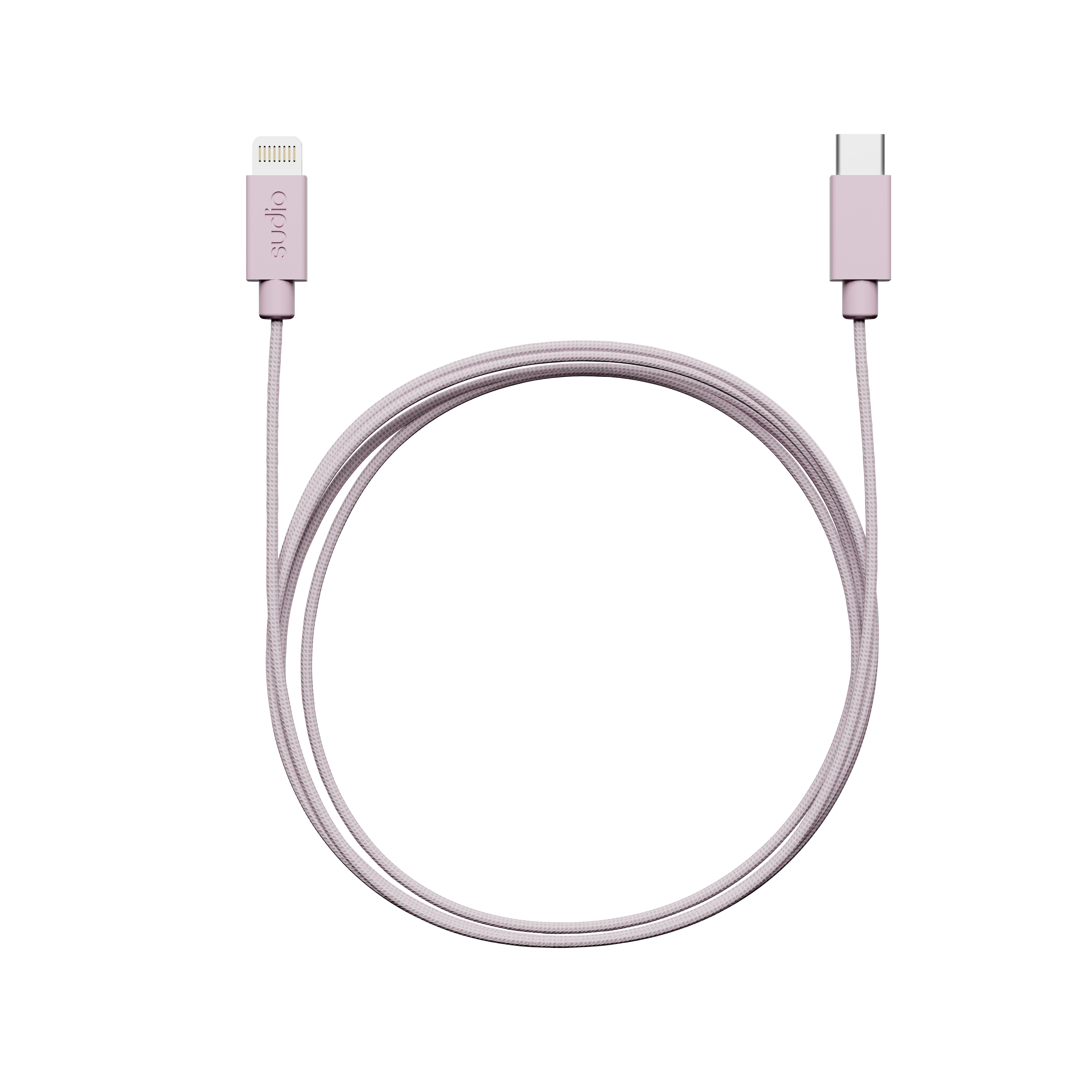 C1-L Kabel USB-C till Lightning 1.8 m Rosa