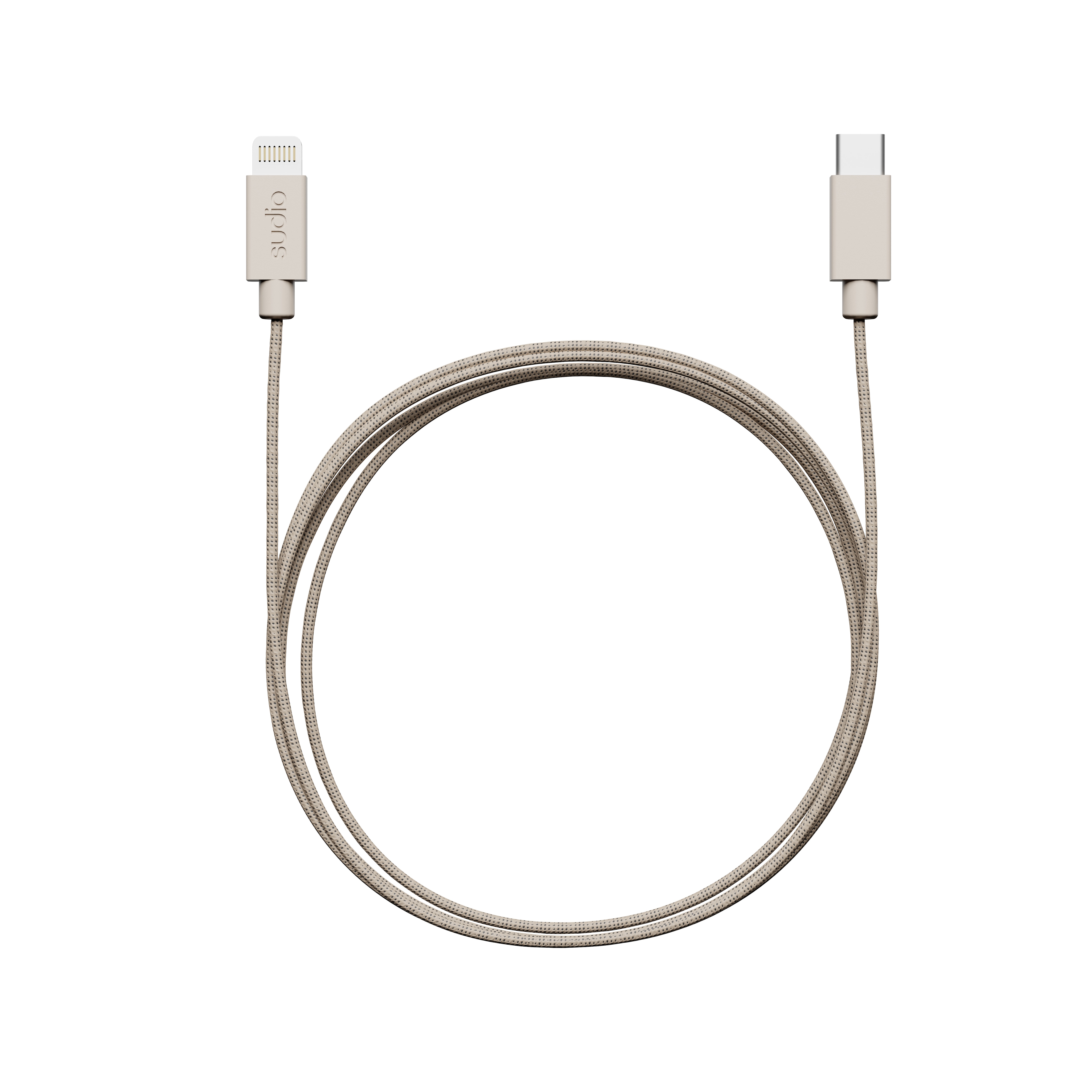 C1-L Kabel USB-C till Lightning 1.8 m Sand