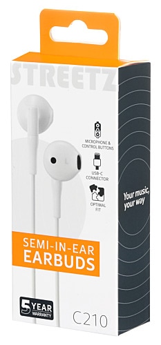 In-ear USB-C Hörlurar vit