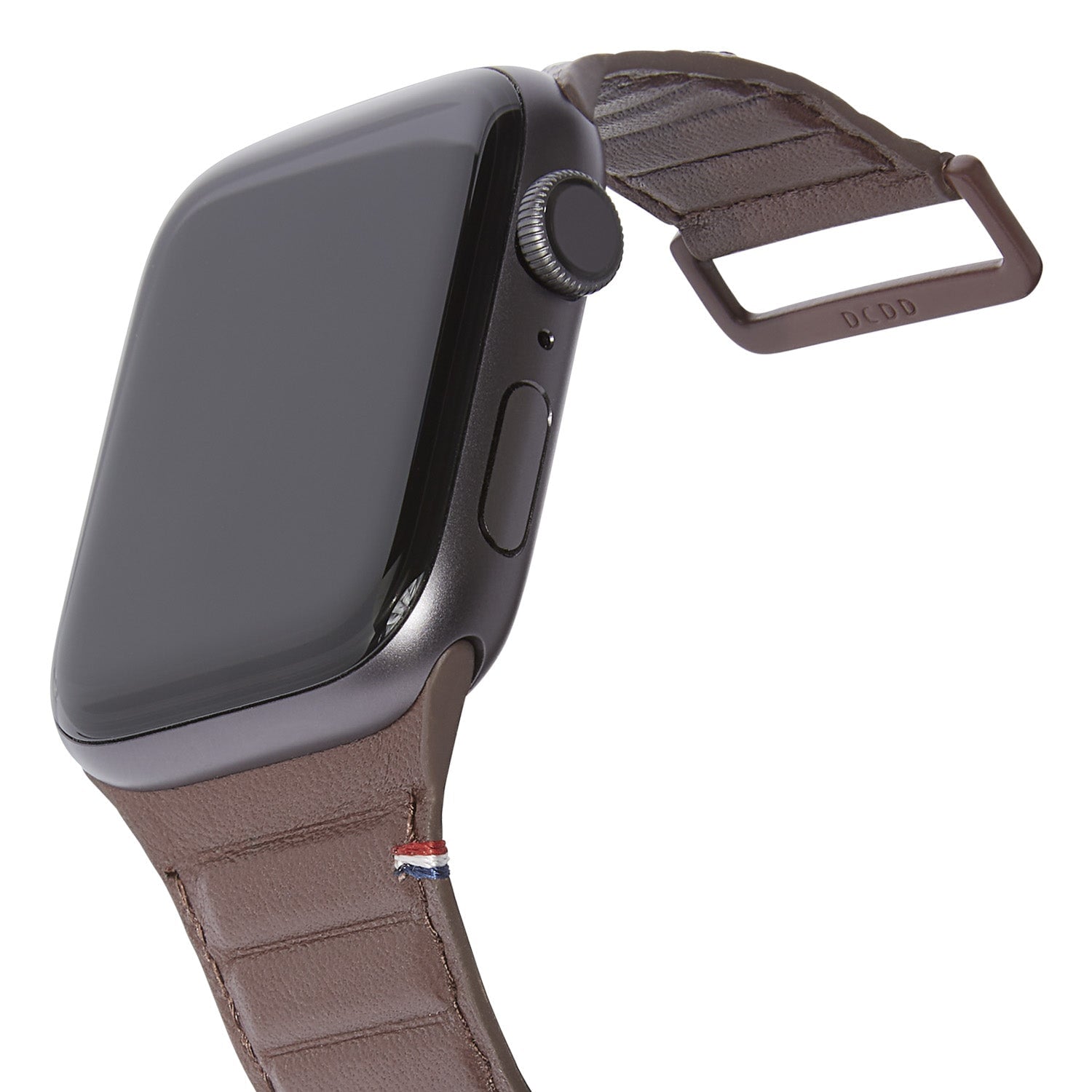Köp Decoded Apple Brown Traction Leather Strap mm 42/44/45/49 online Watch Magnetic