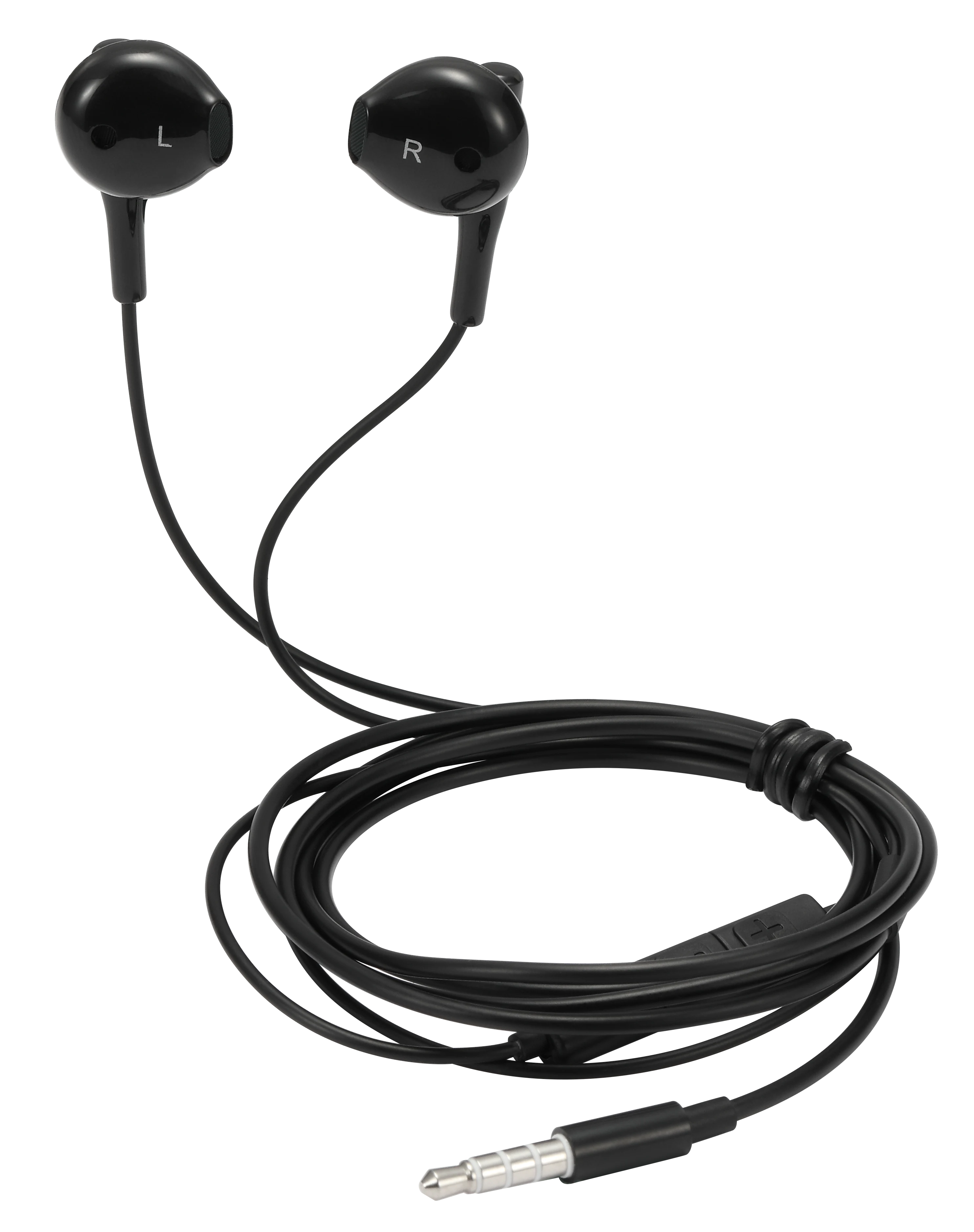 Semi-in-ear hörlurar 3.5mm svart