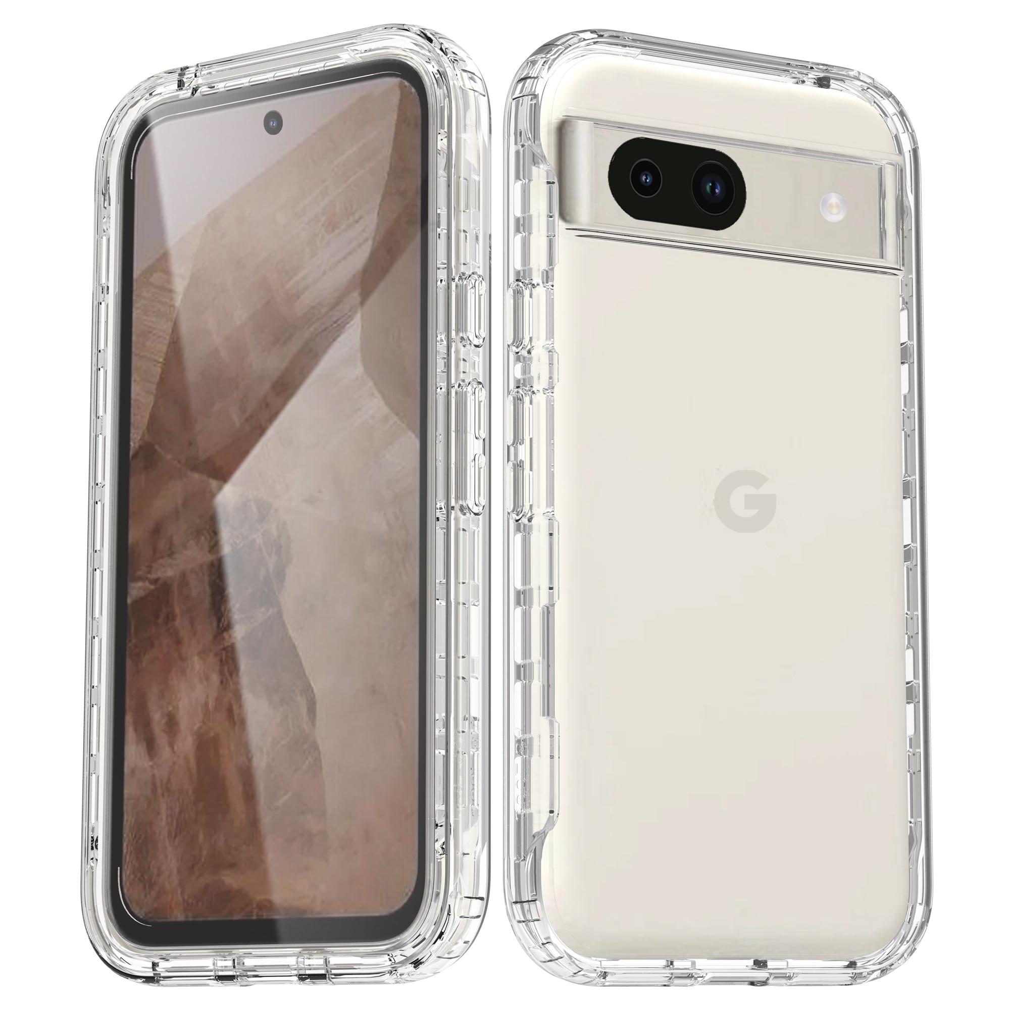 Full Protection Case Google Pixel 8a transparent