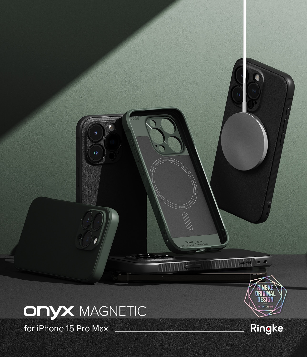 Onyx Magnetic Case iPhone 15 Pro Max Black