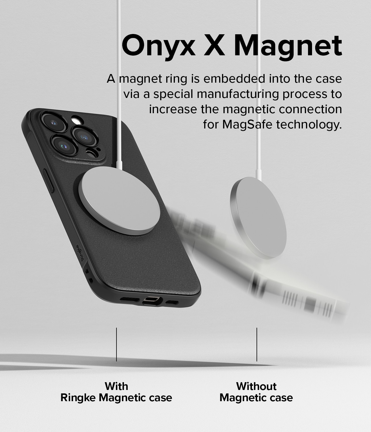 Onyx Magnetic Case iPhone 15 Pro Max Black