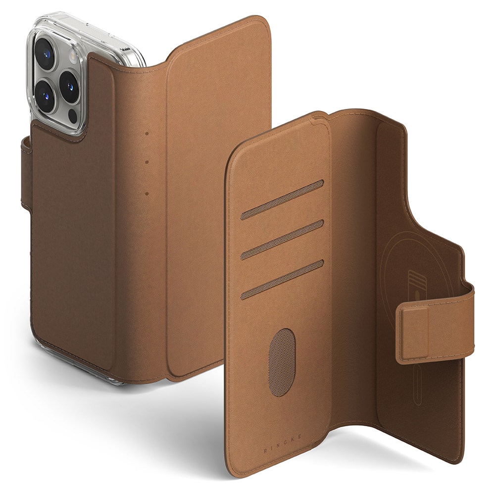 Folio Wallet Magnetic iPhone 13 Pro Max Brown