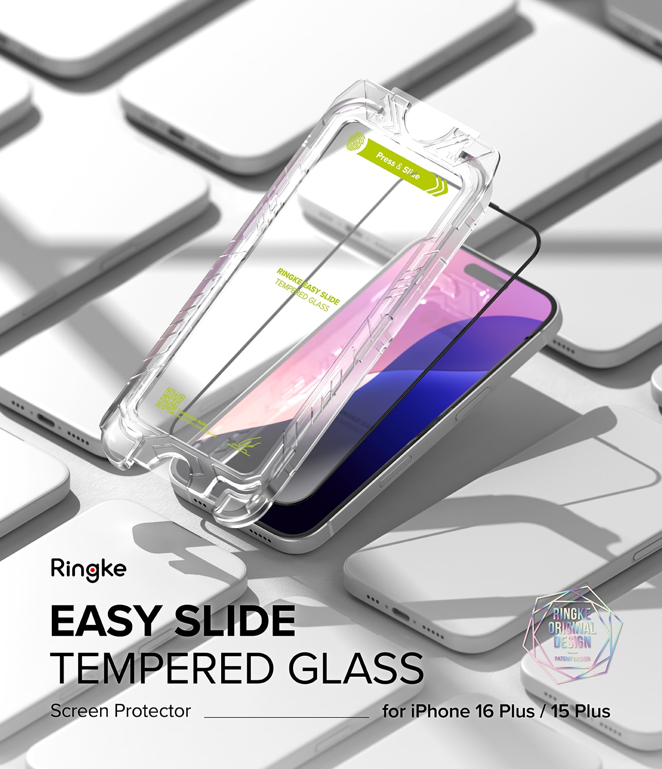 Easy Slide Glass (2-pack) iPhone 15 Plus