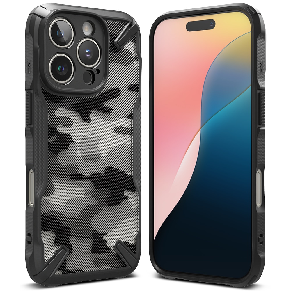 Fusion X Case iPhone 16 Pro Max Camo Black