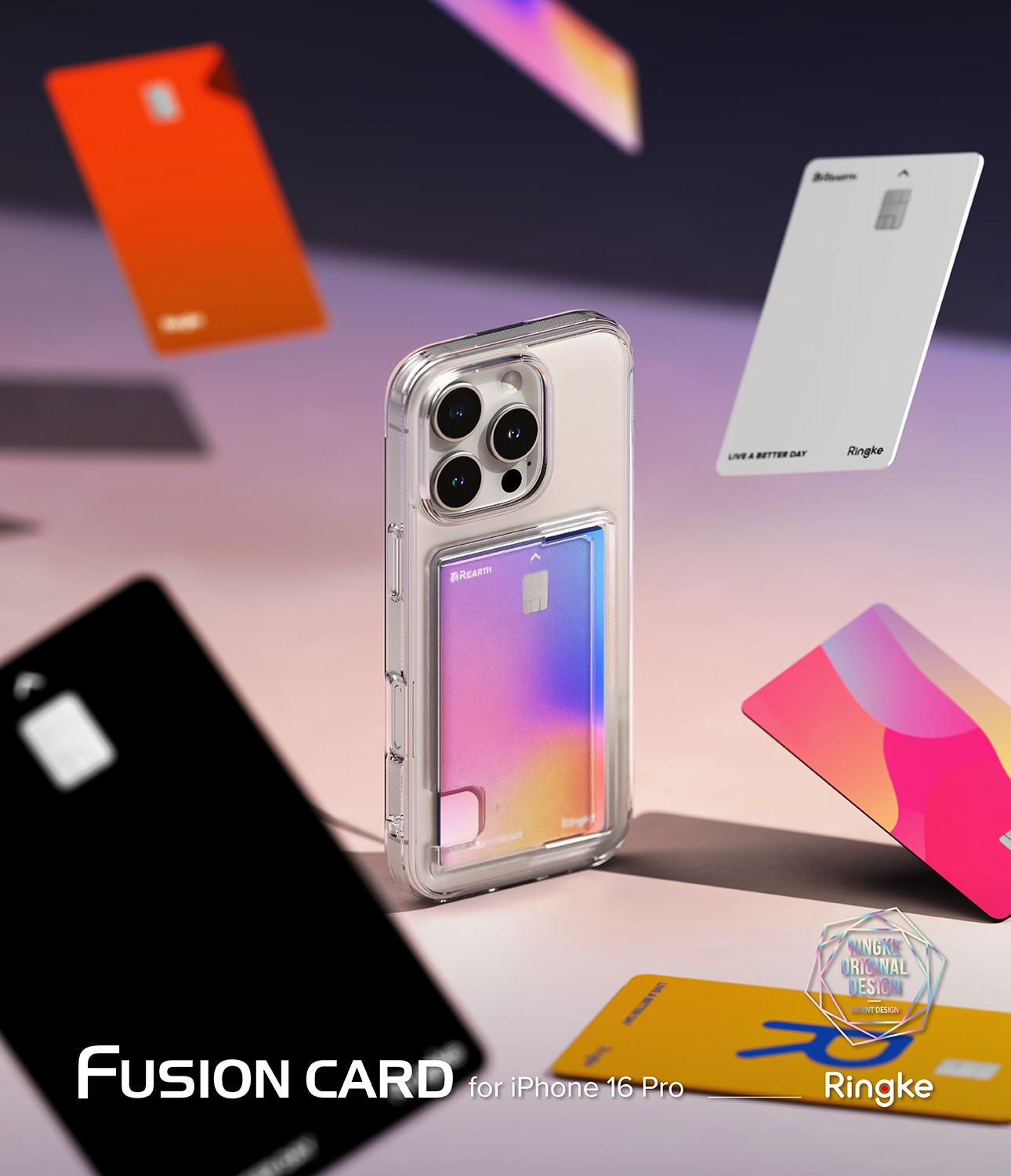 Fusion Card Case iPhone 16 Plus Clear