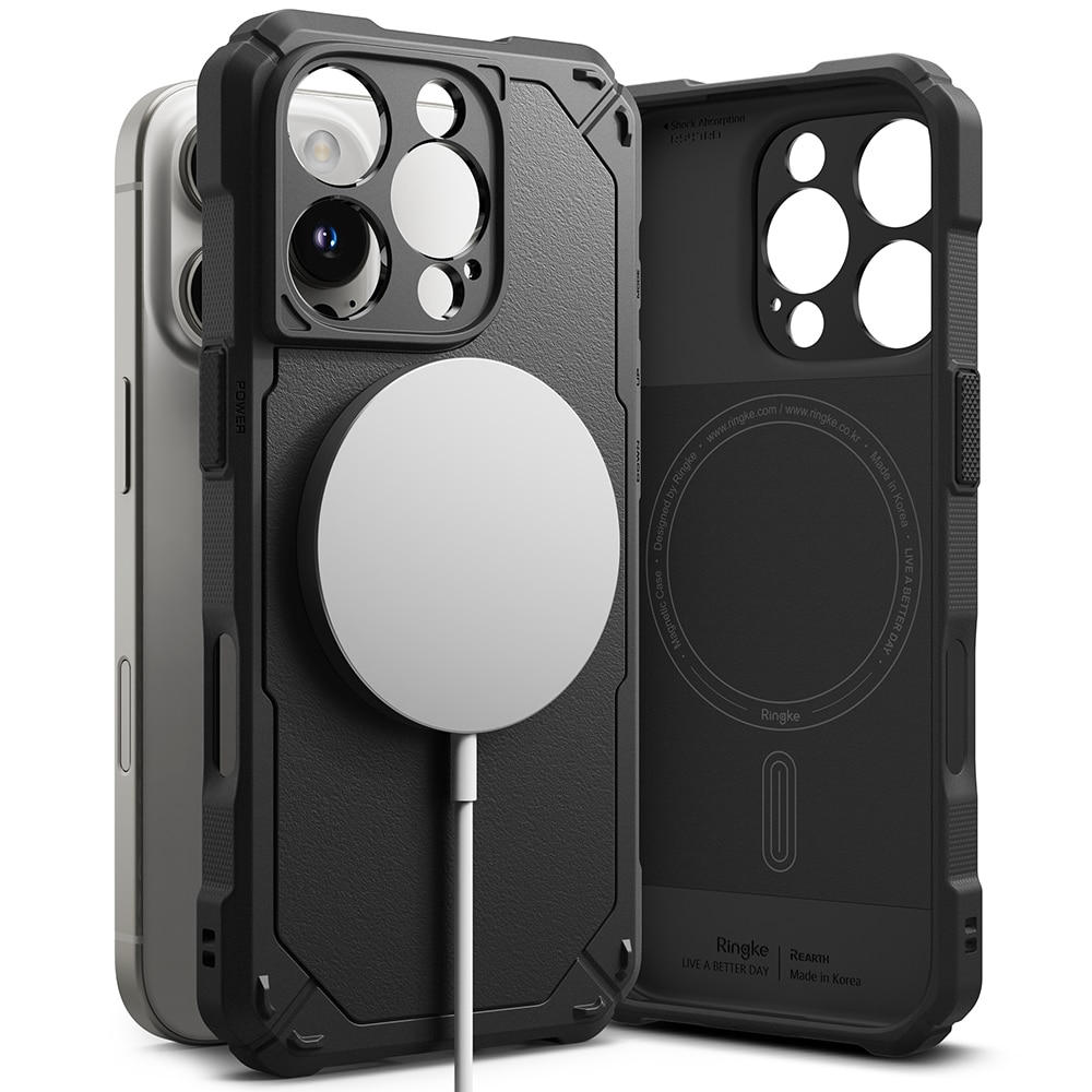 Rugged Gear Magnetic Case iPhone 16 Pro Black