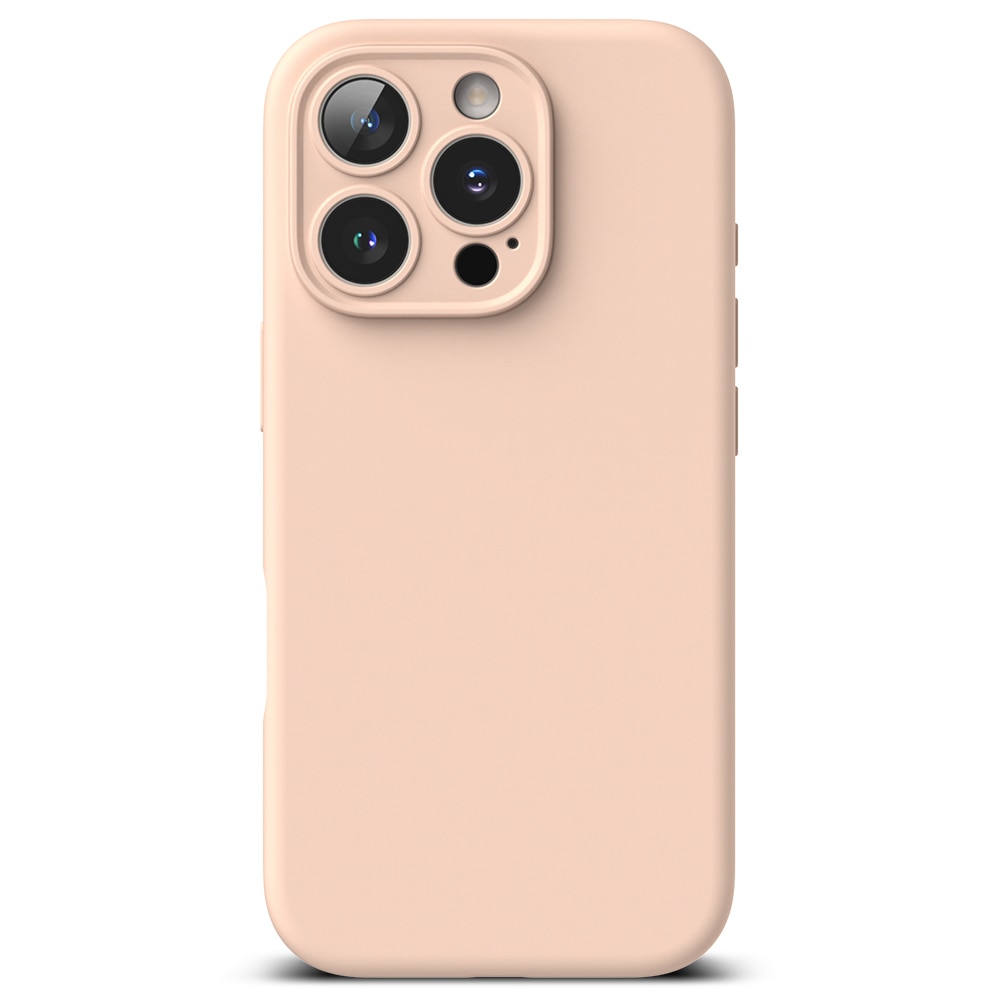 Silicone Magnetic Case iPhone 16 Pro Max Pink Sand