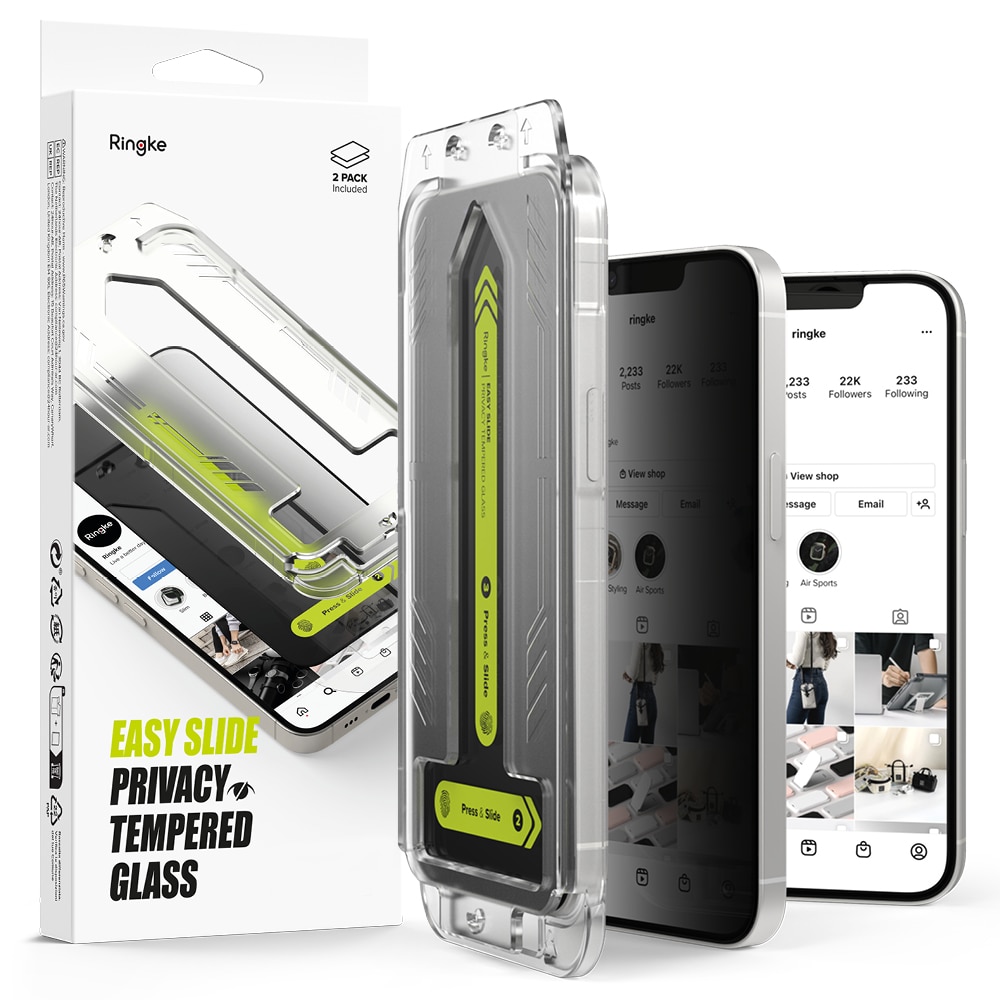 Easy Slide Privacy Glass (2-pack) iPhone 16e