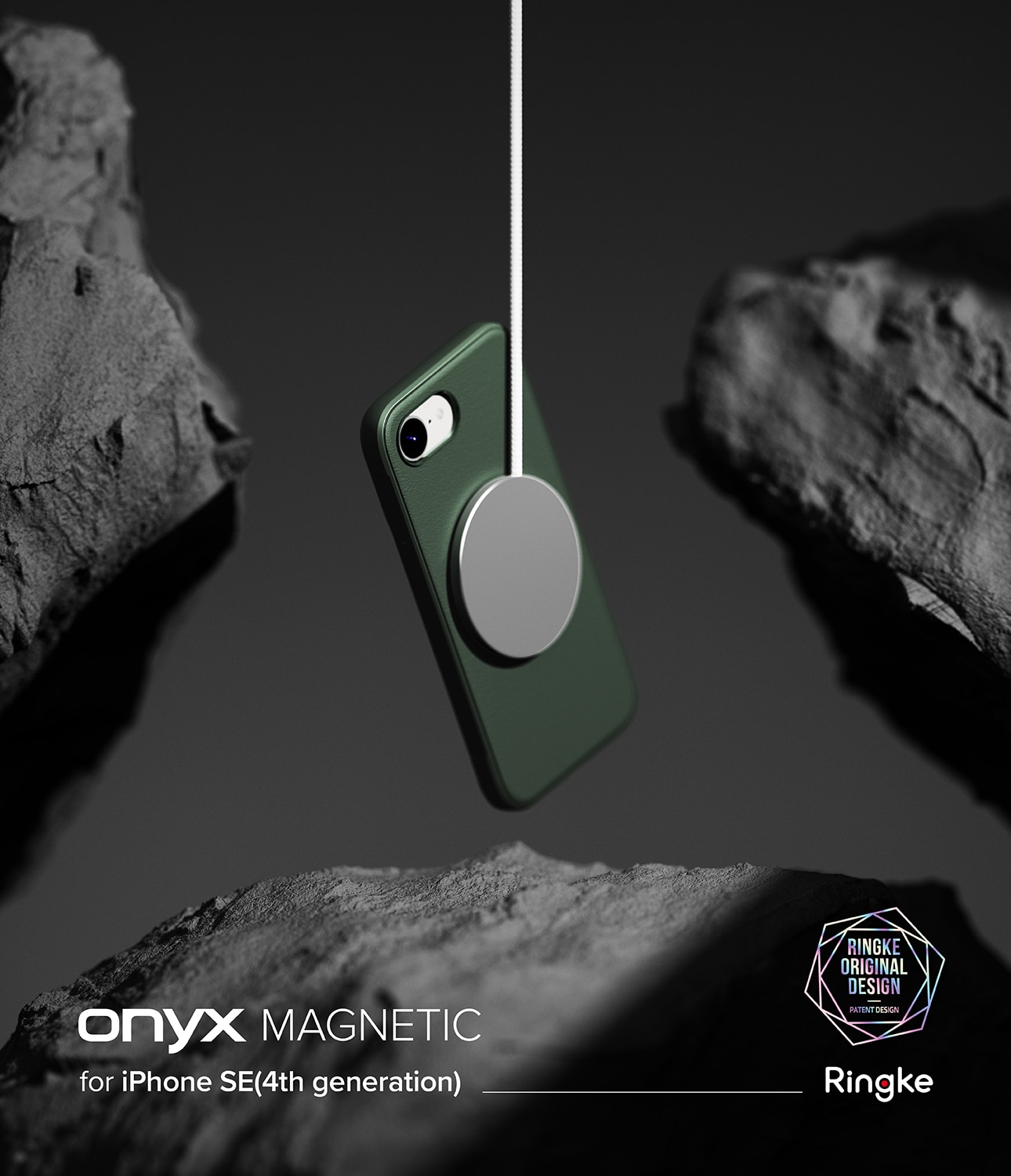 Onyx Magnetic Case iPhone SE 4 Dark Green