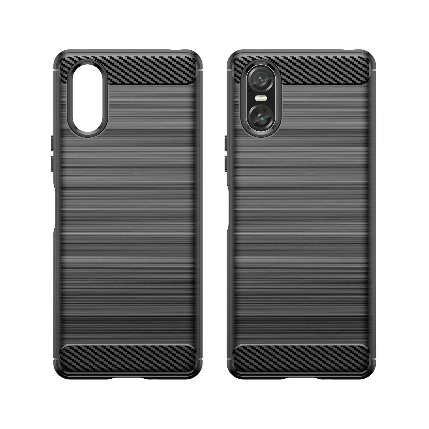 Sony Xperia 10 VI Skal TPU Brushed Black